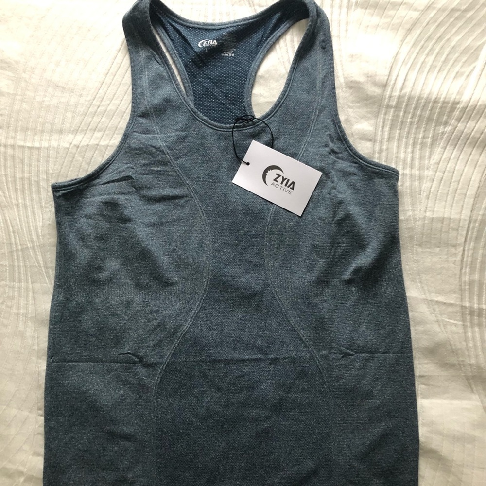 Zyia Navy Copper Charged Tank